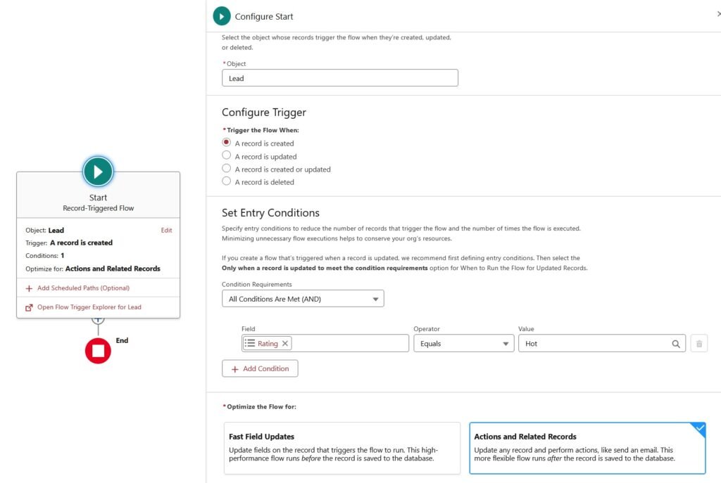 Lead generation Flow in Salesforce